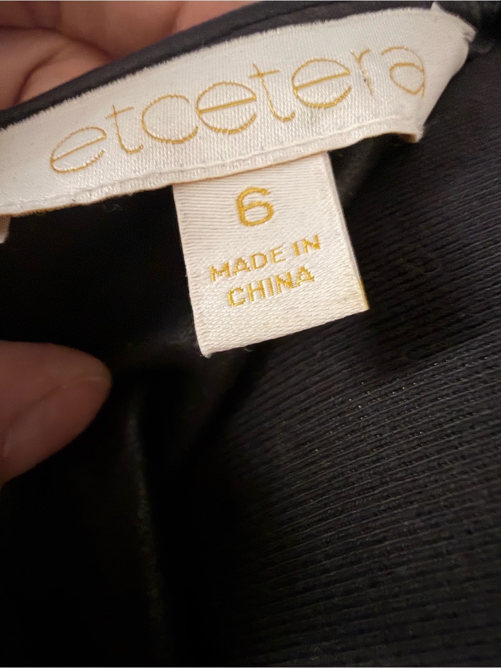 Etcetera Black Leather Sleeveless Top - Picture 4 of 5